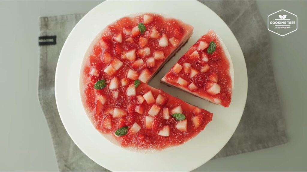 No Bake Strawberry mousse cake Recipe Cooking tree