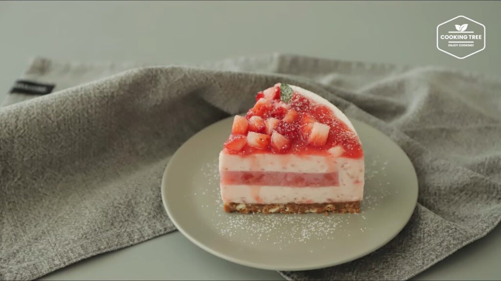 No Bake Strawberry mousse cake Recipe Cooking tree