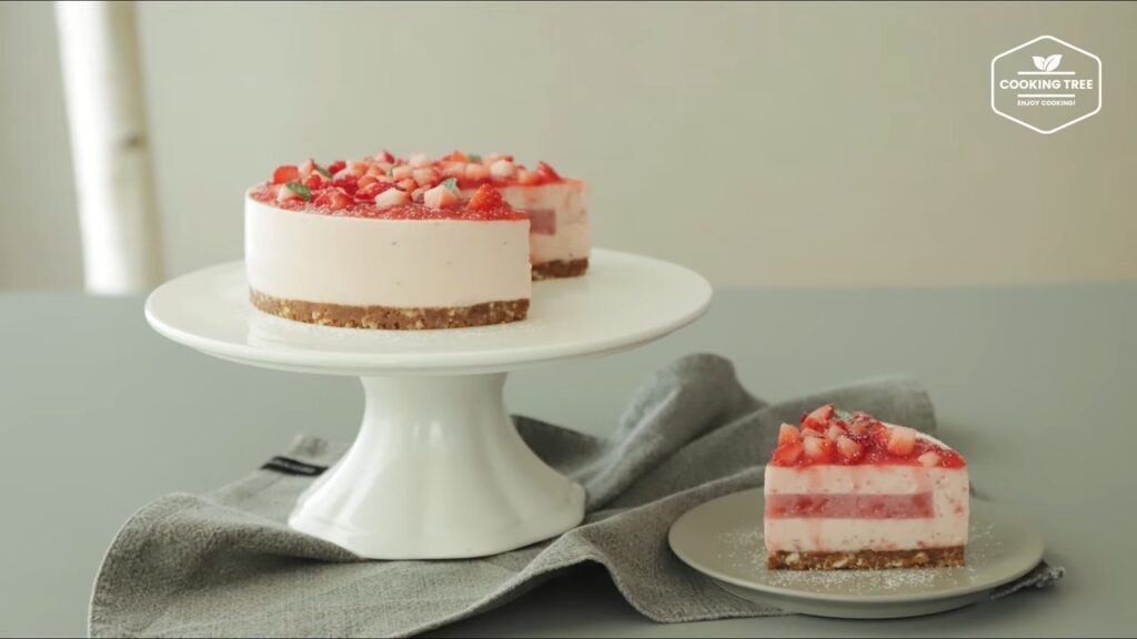 No Bake Strawberry mousse cake Recipe Cooking tree