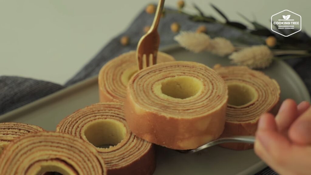 No oven Baumkuchen Tree Cake Recipe Cooking tree