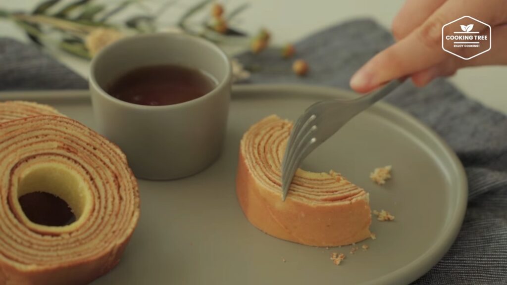 No oven Baumkuchen Tree Cake Recipe Cooking tree