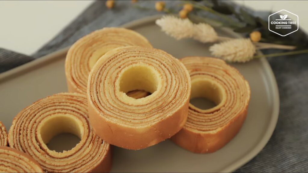 No oven Baumkuchen Tree Cake Recipe Cooking tree