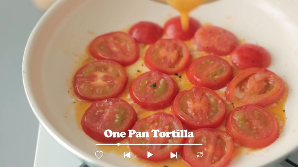 One Pan Tortilla Tomato Egg Recipe Cooking tree