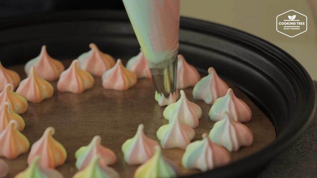 Pastel Rainbow Meringue Cookies Recipe Cooking tree