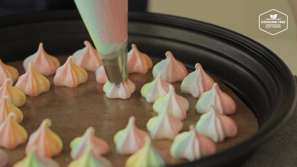 Pastel Rainbow Meringue Cookies Recipe Cooking tree