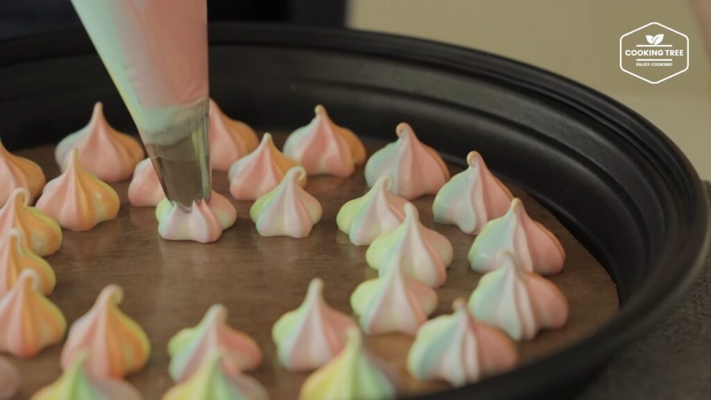 Pastel Rainbow Meringue Cookies Recipe Cooking tree