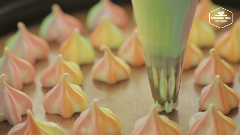 Pastel Rainbow Meringue Cookies Recipe Cooking tree