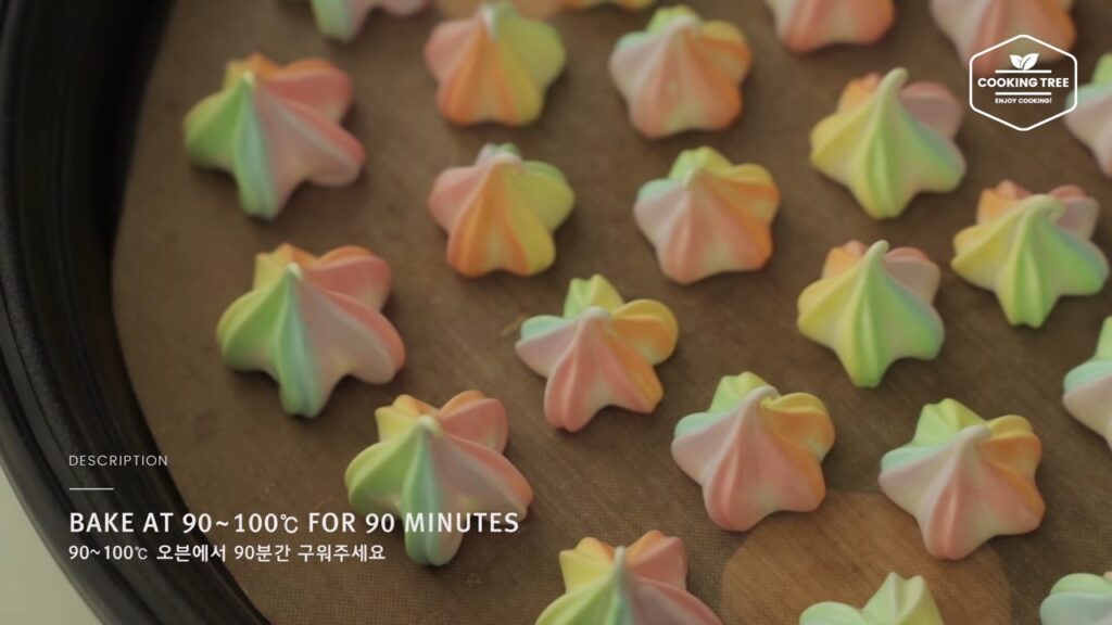 Pastel Rainbow Meringue Cookies Recipe Cooking tree