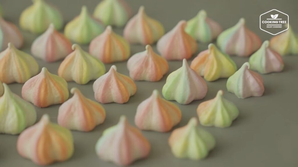 Pastel Rainbow Meringue Cookies Recipe Cooking tree