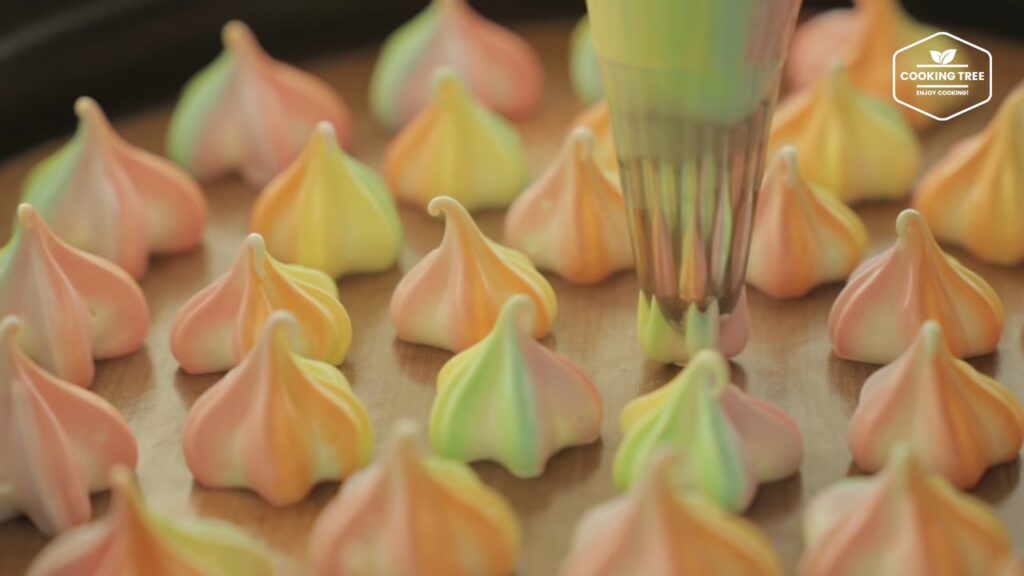 Pastel Rainbow Meringue Cookies Recipe Cooking tree