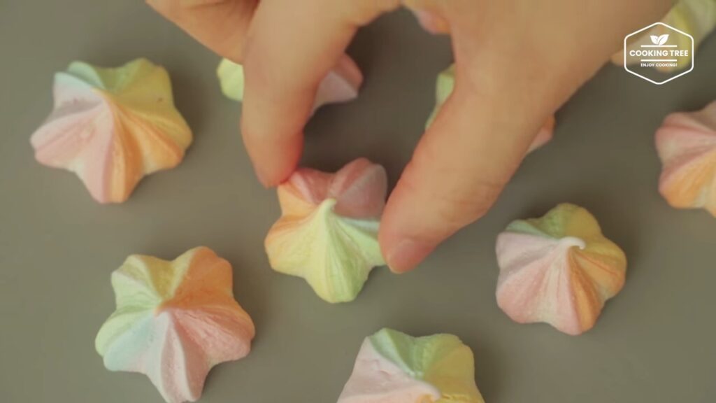 Pastel Rainbow Meringue Cookies Recipe Cooking tree