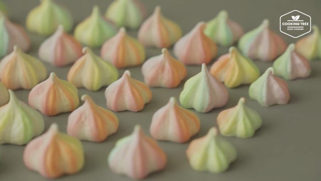 Pastel Rainbow Meringue Cookies Recipe Cooking tree