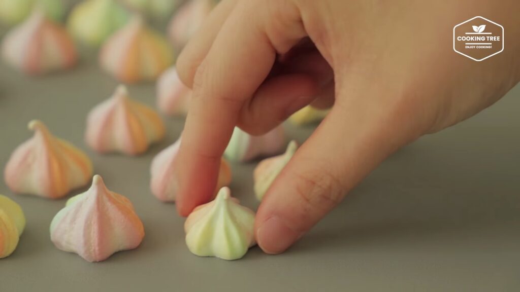 Pastel Rainbow Meringue Cookies Recipe Cooking tree