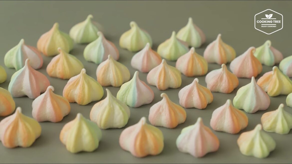 Pastel Rainbow Meringue Cookies Recipe Cooking tree Pastel Rainbow Meringue Cookies Recipe Cooking tree