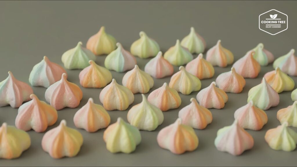 Pastel Rainbow Meringue Cookies Recipe Cooking tree