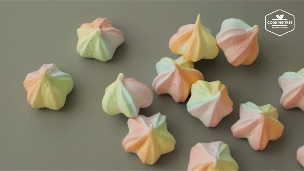 Pastel Rainbow Meringue Cookies Recipe Cooking tree