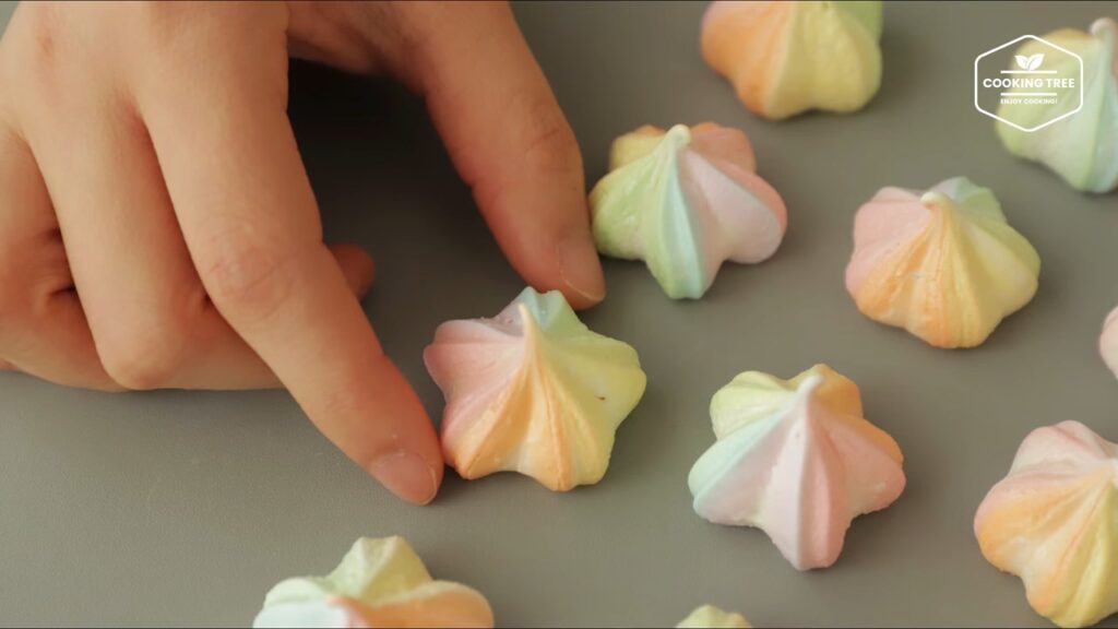 Pastel Rainbow Meringue Cookies Recipe Cooking tree