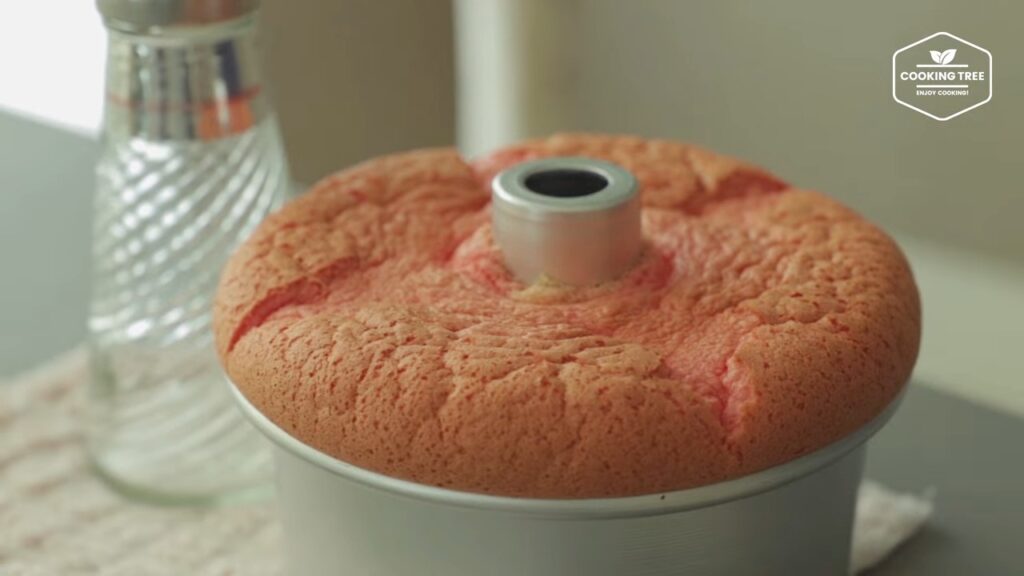 Pink ombre chiffon cake Recipe Cooking tree