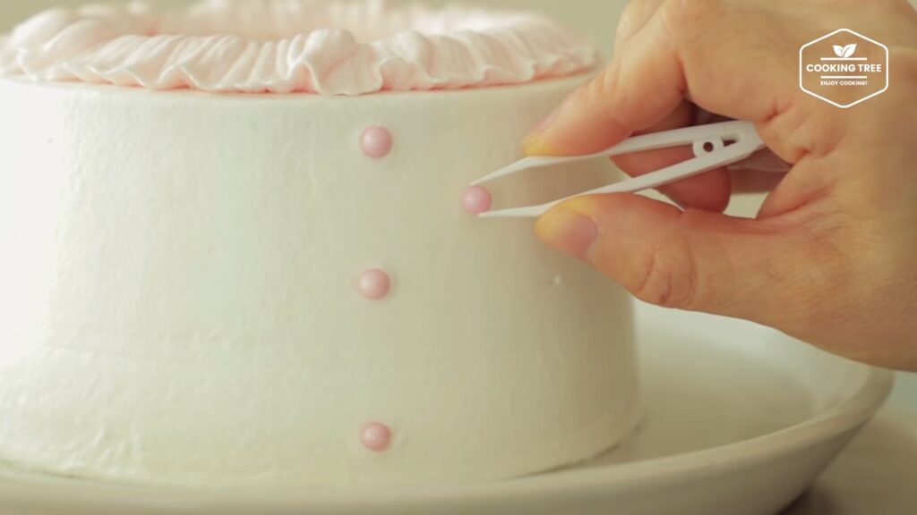 Pink ombre chiffon cake Recipe Cooking tree