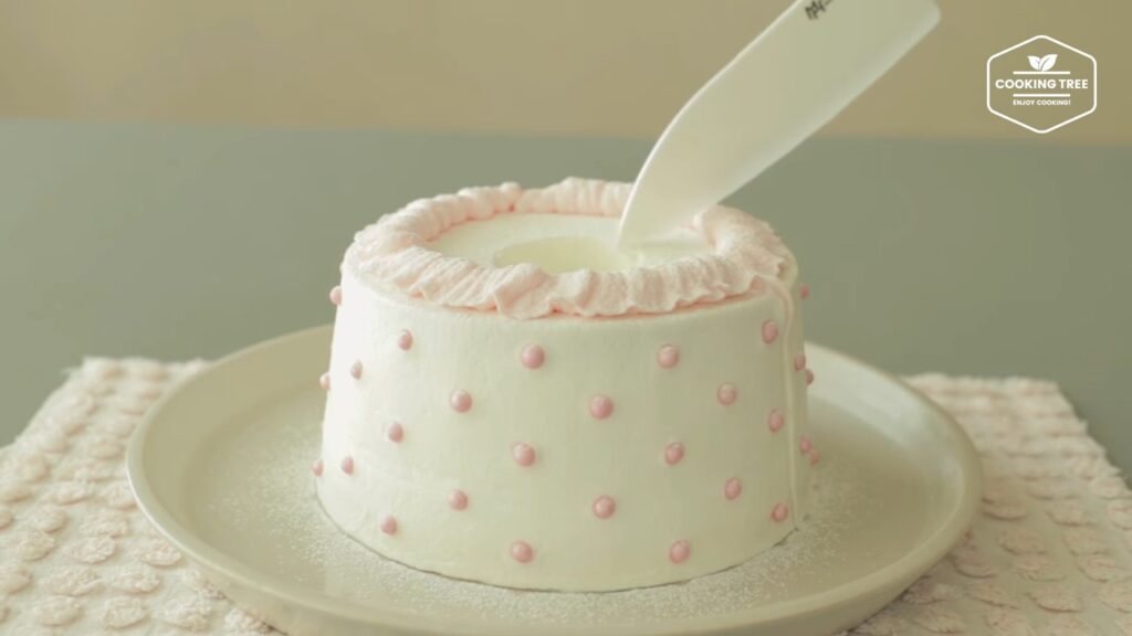 Pink ombre chiffon cake Recipe Cooking tree