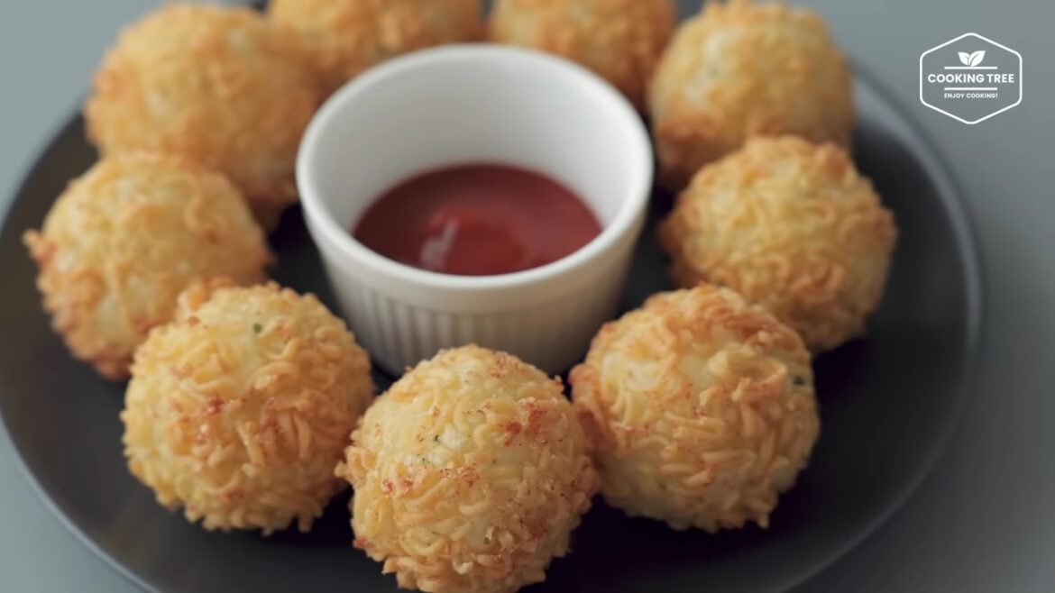 Ramen Potato Cheese Ball Fried Potato Recipe Cooking tree