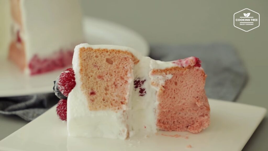 Raspberry chiffon cake Recipe Cooking tree