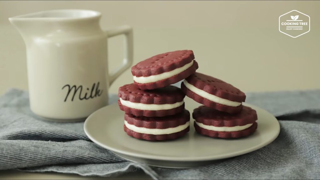 Red velvet oreo cookies Recipe Cooking tree