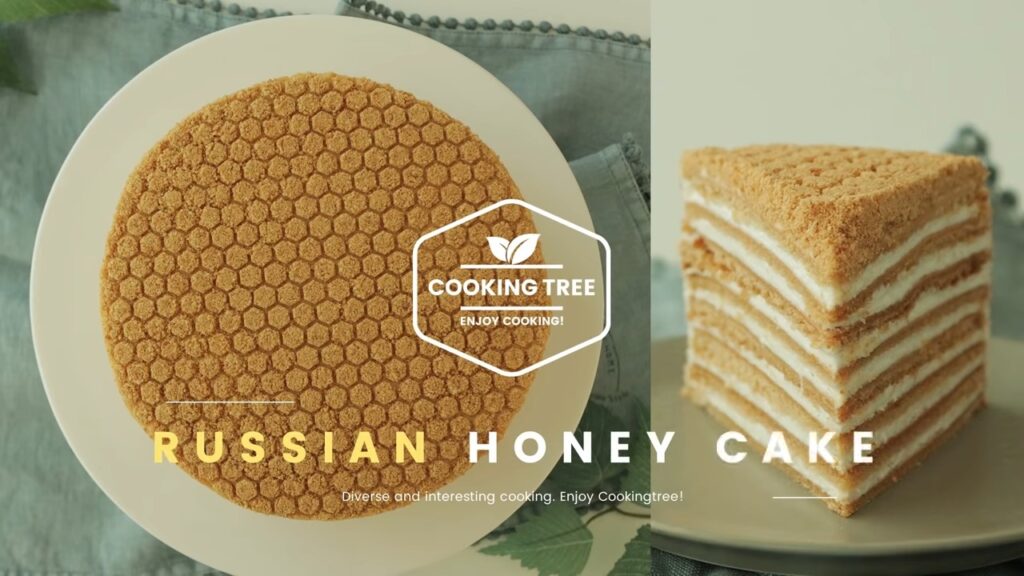Rezept für russischen Honigkuchen (Medovik). 7 Russian Honey Cake Medovik Recipe Медовик Cooking tree