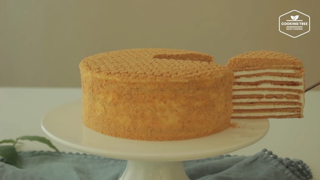 Rezept für russischen Honigkuchen (Medovik). 61 Russian Honey Cake Medovik Recipe Медовик Cooking tree