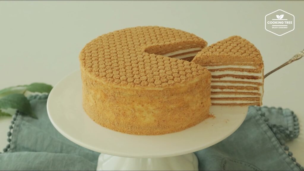 Rezept für russischen Honigkuchen (Medovik). 77 Russian Honey Cake Medovik Recipe Медовик Cooking tree