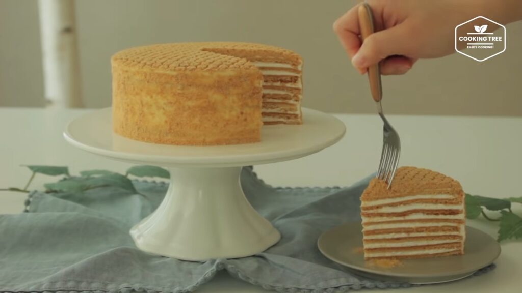 Russian Honey Cake Medovik Recipe Медовик Cooking tree