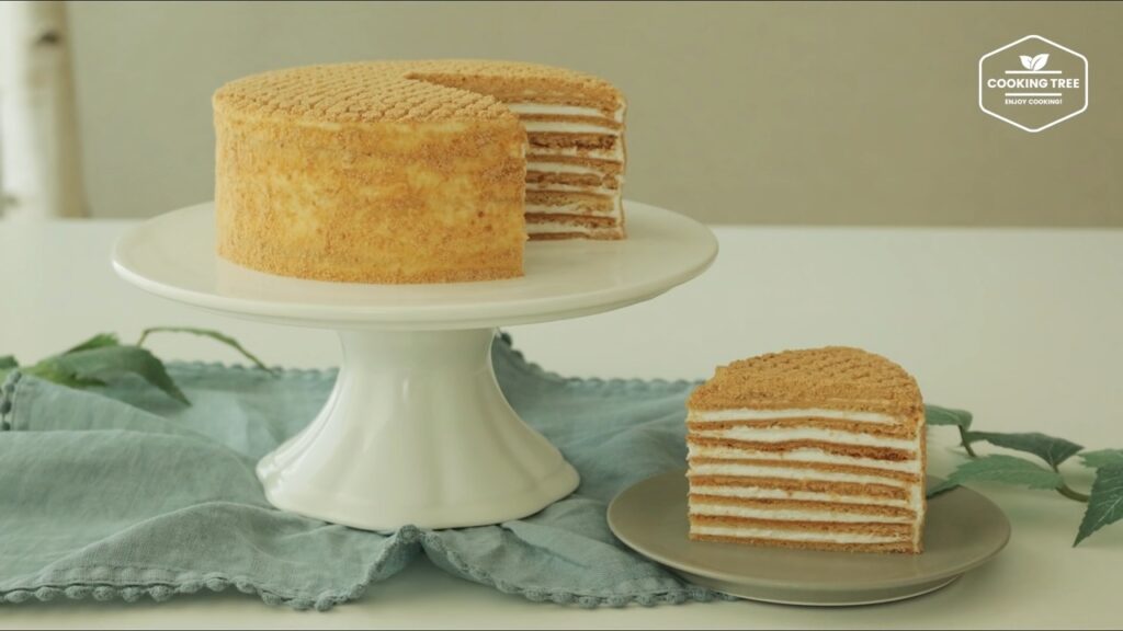 Russian Honey Cake Medovik Recipe Медовик Cooking tree