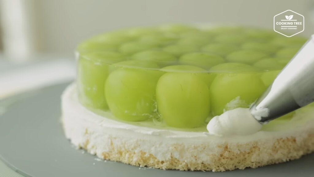 Shine Muscat Green Grape Cake Recipe Cooking tree