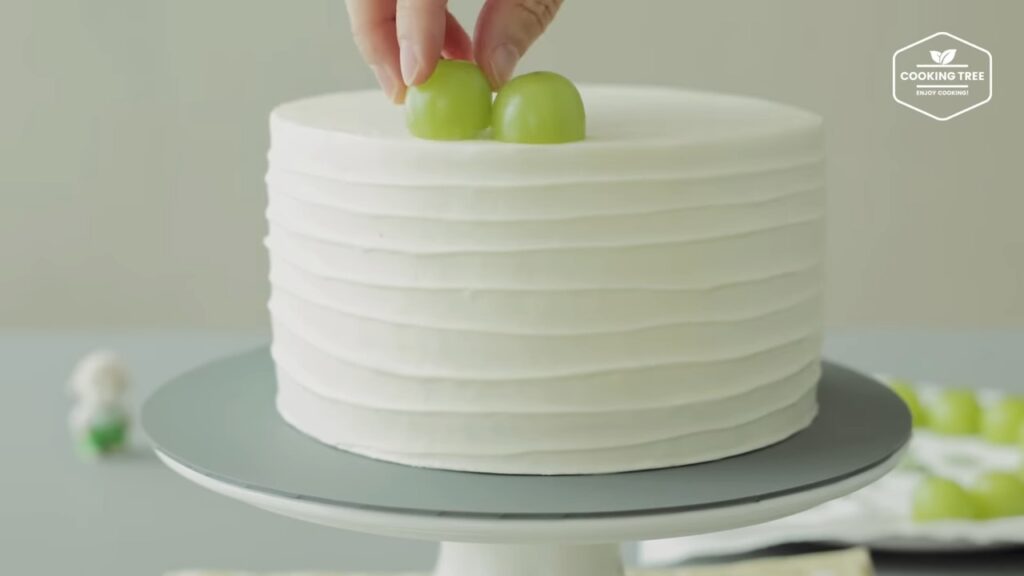 Shine Muscat Green Grape Cake Recipe Cooking tree