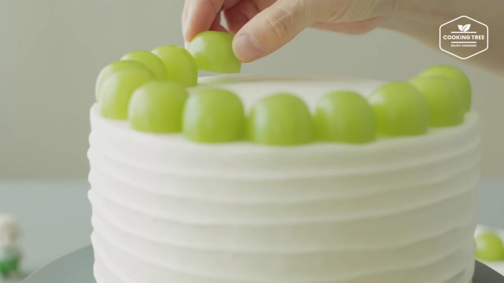 Shine Muscat Green Grape Cake Recipe Cooking tree