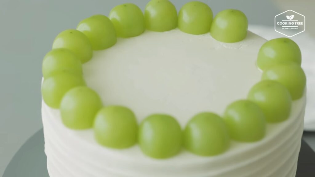 Shine Muscat Green Grape Cake Recipe Cooking tree