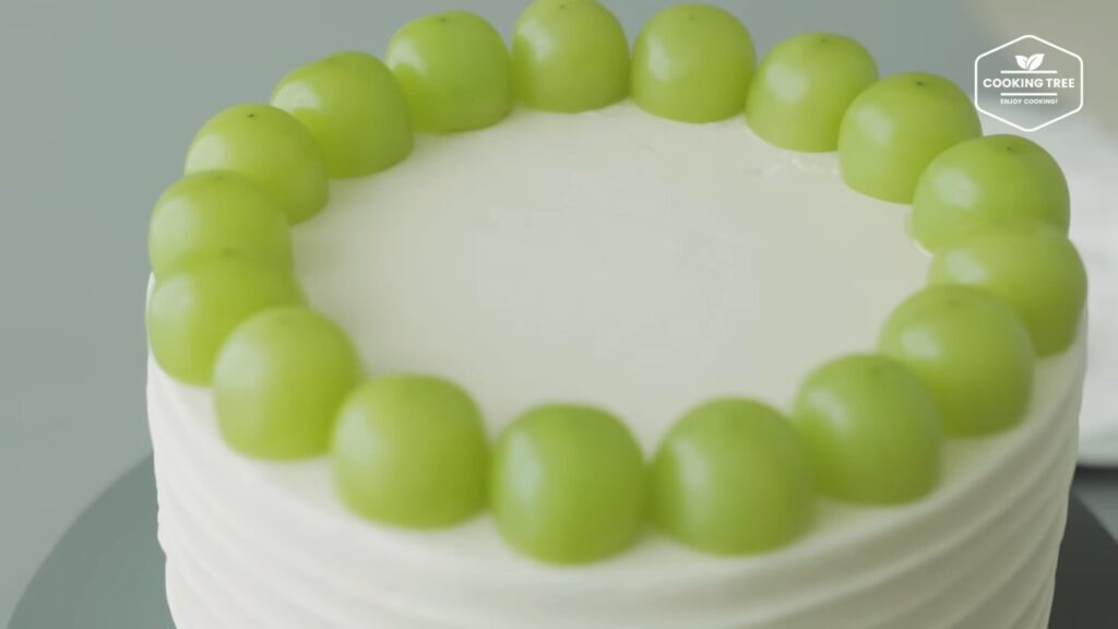 Shine Muscat Green Grape Cake Recipe Cooking tree