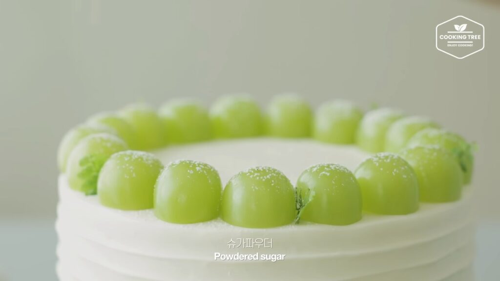 Shine Muscat Green Grape Cake Recipe Cooking tree