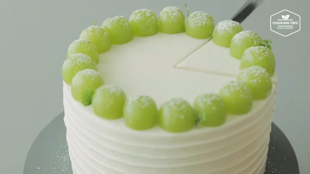 Shine Muscat Green Grape Cake Recipe Cooking tree