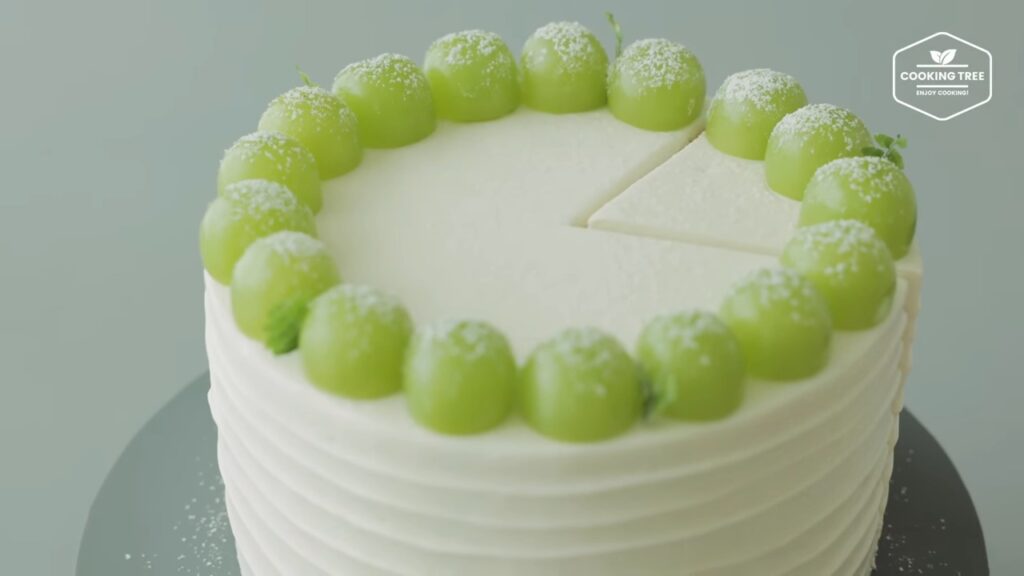 Shine Muscat Green Grape Cake Recipe Cooking tree