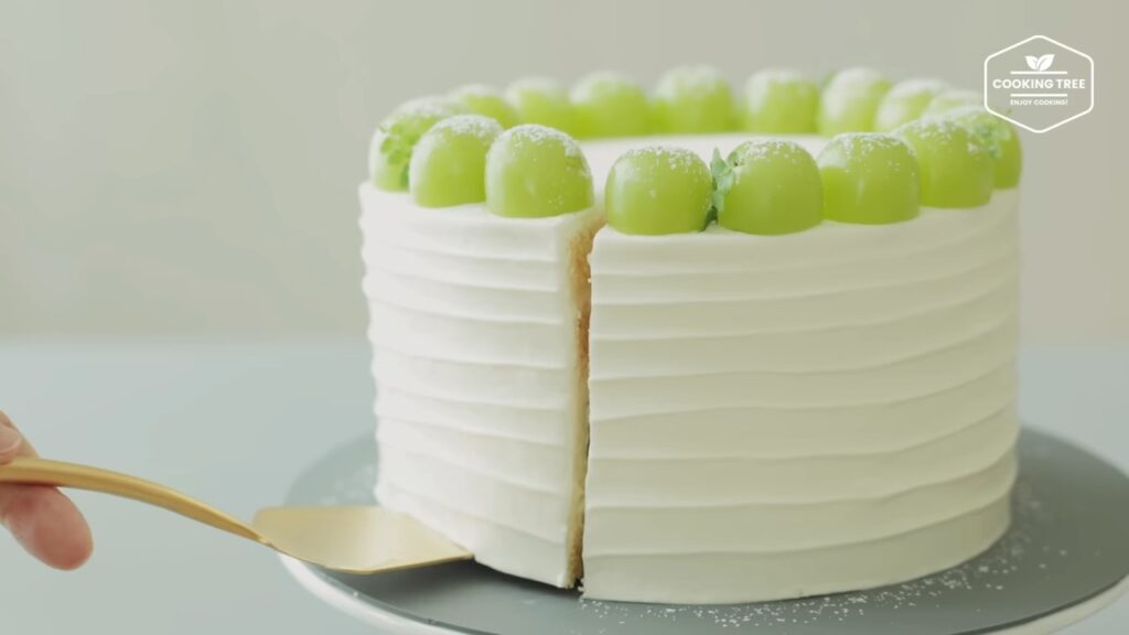 Shine Muscat Green Grape Cake Recipe Cooking tree