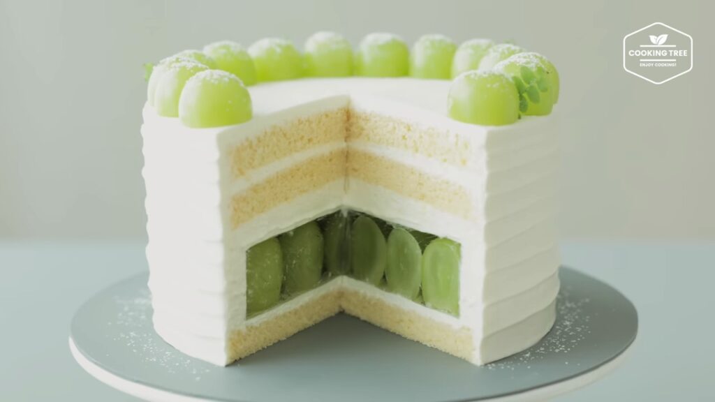 Shine Muscat Green Grape Cake Recipe Cooking tree