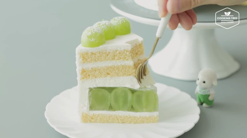 Shine Muscat Green Grape Cake Recipe Cooking tree