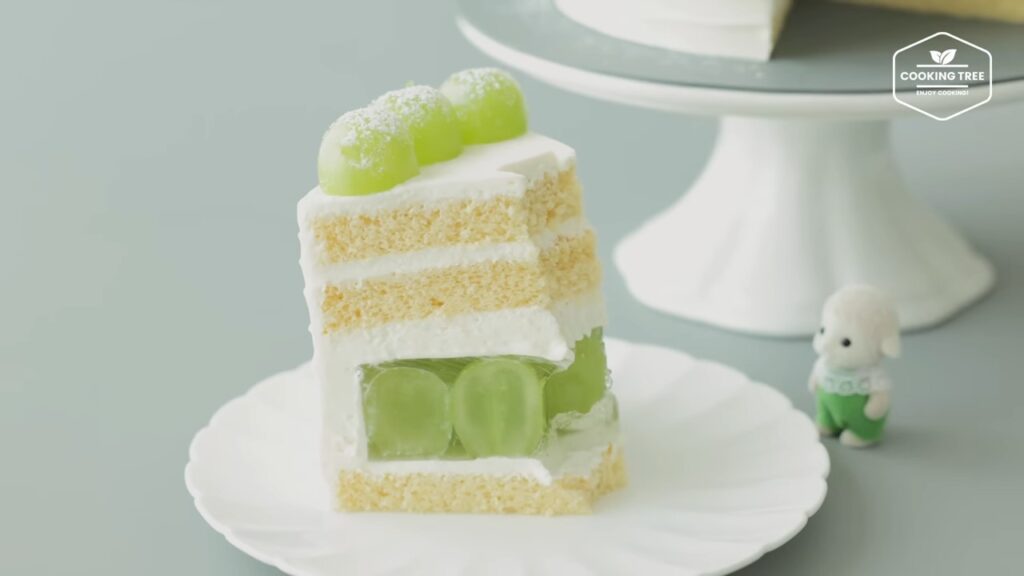 Shine Muscat Green Grape Cake Recipe Cooking tree