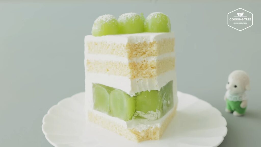 Shine Muscat Green Grape Cake Recipe Cooking tree