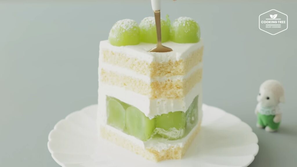 Shine Muscat Green Grape Cake Recipe Cooking tree