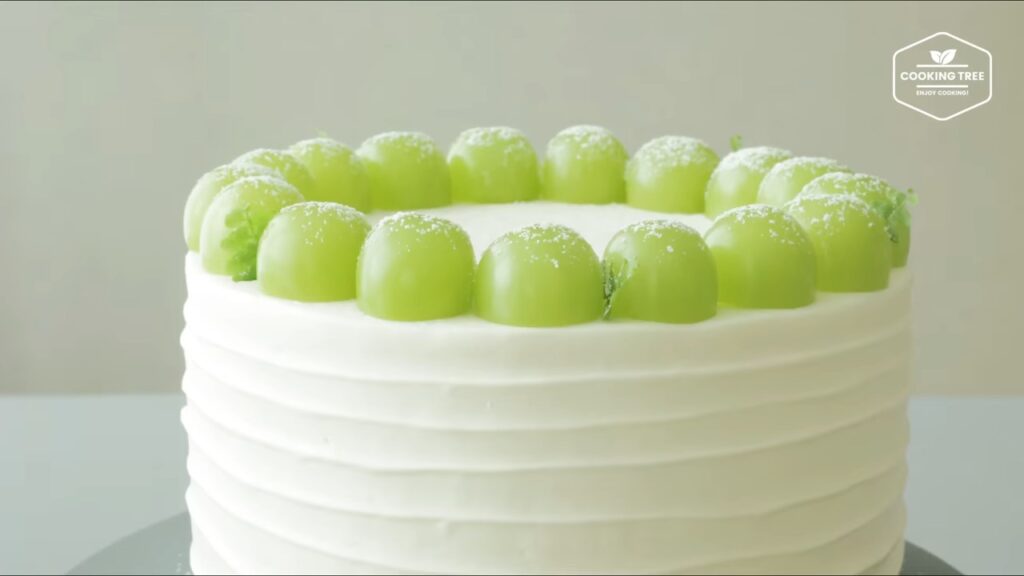 Shine Muscat Green Grape Cake Recipe Cooking tree