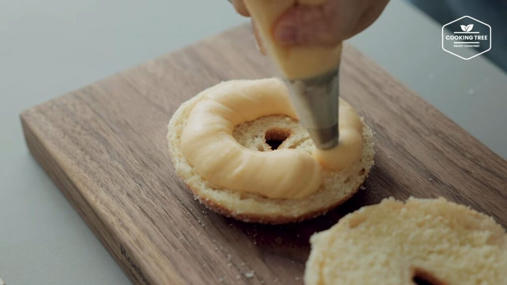 Soft and Fluffy Custard Cream Donuts Recipe Cooking tree