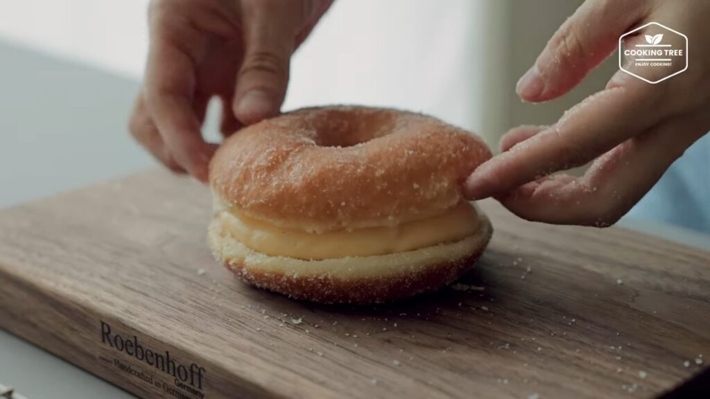 Soft and Fluffy Custard Cream Donuts Recipe Cooking tree