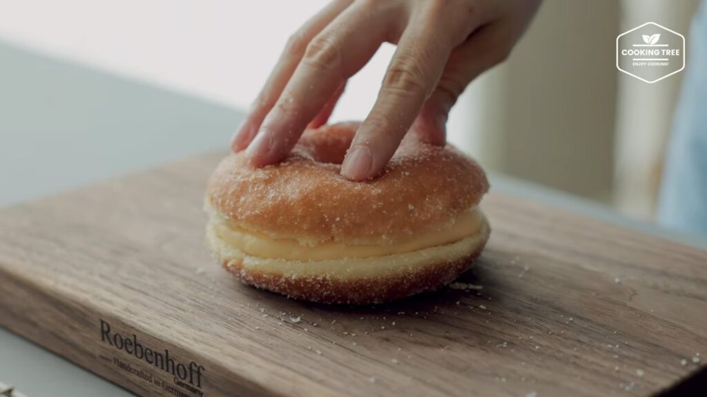 Soft and Fluffy Custard Cream Donuts Recipe Cooking tree